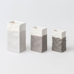 Räder Sacs en porcelaine (lot de 3) - gris/blanc (0)