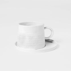 Räder Cup with saucer (Ø13.5x8.5cm) - white (0)