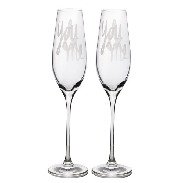 Räder Sektglas (2er Set) You & me  - weiß (0)