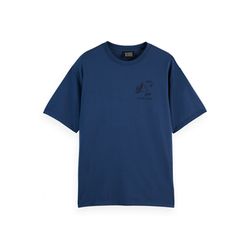 Scotch & Soda T-shirt with front and back print - blue (401)
