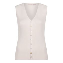 Esqualo Top V-neck mit Knopfleiste - beige (SAND)