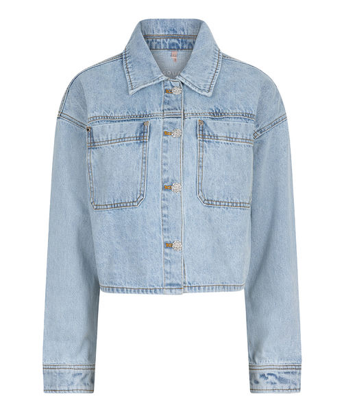 Esqualo Jeans Jacke oversized - blau (Blue)