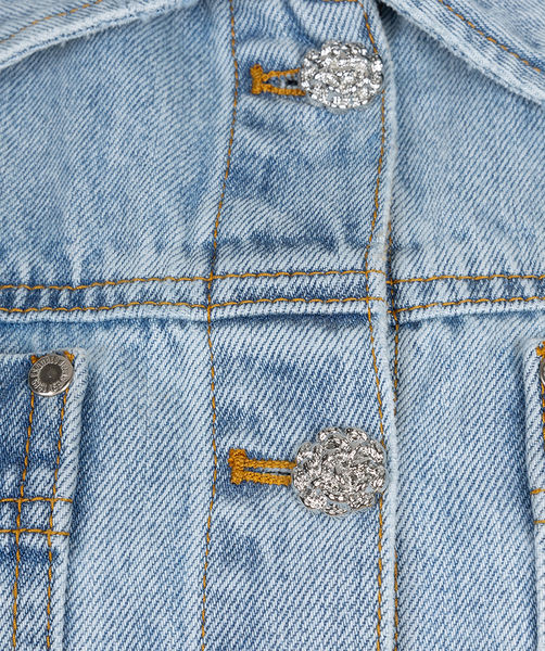 Esqualo Jeans Jacke oversized - blau (Blue)