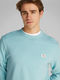Calvin Klein Sweatshirt aus Baumwollfrottee mit Aufnäher - blau (MR5)