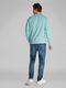 Calvin Klein Sweatshirt aus Baumwollfrottee mit Aufnäher - blau (MR5)