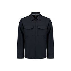 No Excess Overshirt mit Reißverschluss - blau (078)