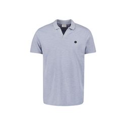 No Excess Polo mit V-Ausschnitt - blau (130)