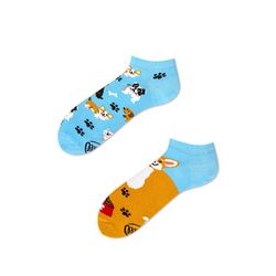 Many Mornings Socken - Playful Dog - blau/braun (00)