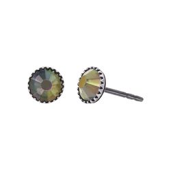 Konplott Ohrstecker - Black Jack - blau/braun/cyan/gelb (0040)