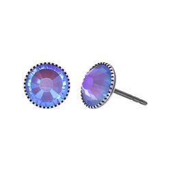 Konplott Ohrstecker - Black Jack - blau/lila (0040)