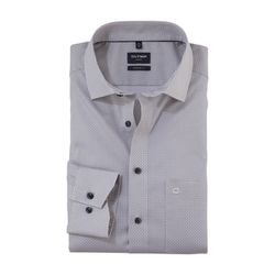 Olymp Modern Fit : Businesshemd - beige/blau (22)