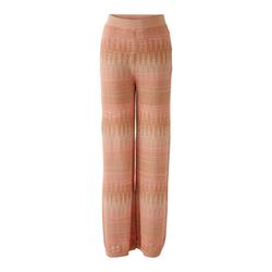 Oui Strickhose Viskose mit Glanzeffekten - pink (0317)