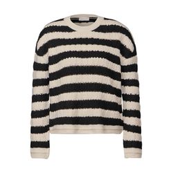 Street One Studio Strukturpullover - beige/schwarz (24451)