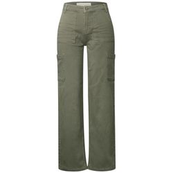 Street One Studio Straight Leg Cargo Hose - grün (16731)