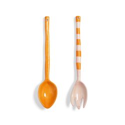 &Klevering salad server boavista - orange (stripe)