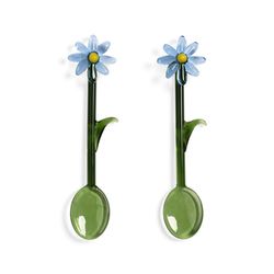&Klevering Spoon flora set of 2 - blue/green (blue)