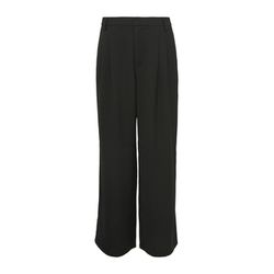 Q/S designed by Bundfaltenhose mit weitem Bein - schwarz (9999)