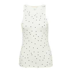 Q/S designed by Ribbed tank top - white (02A6)