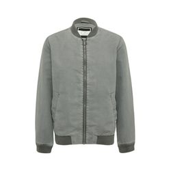 Q/S designed by Gewaschene Bomberjacke mit Rippbündchen - grau (9488)