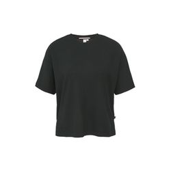 Q/S designed by Round neck shirt with dropped shoulder - black (9999)