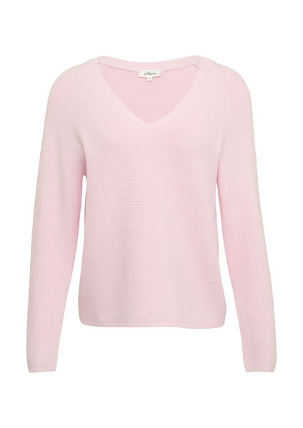 s.Oliver Red Label Strickpullover aus Baumwollmix - pink (4101)