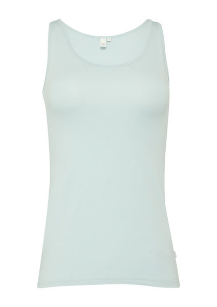 Q/S designed by Slim fit : débardeur basique - bleu (5027)