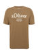 s.Oliver Red Label T-Shirt mit Label-Print - braun (84D1)