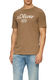 s.Oliver Red Label T-Shirt mit Label-Print - braun (84D1)
