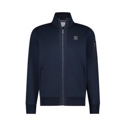 State of Art Sweatjacke mit Nylondetails - blau (5900)