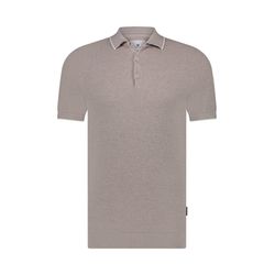 State of Art Gestricktes Poloshirt mit Reiskornmuster - beige (1693)