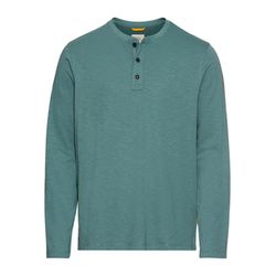 Camel active Long-sleeved Henley made of organic cotton - green (44)