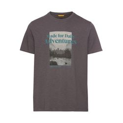 Camel active T-Shirt mit Print aus Organic Cotton - braun (08)