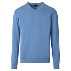 Casamoda Pullover mit V-Ausschnitt - blau (162)