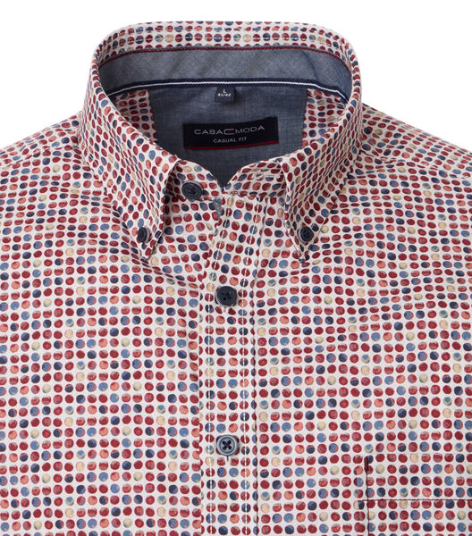 Casamoda Casual Fit: Freizeithemd - rot (400)