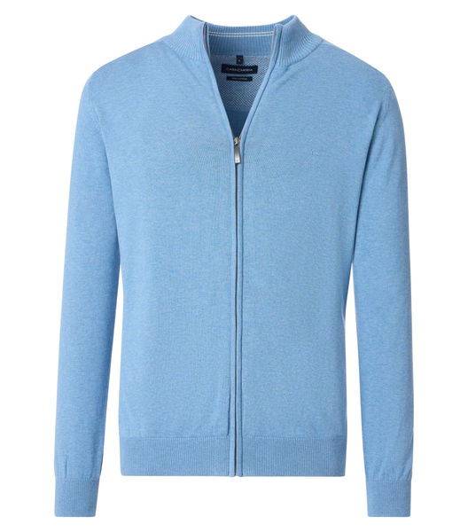 Casamoda Strickjacke mit Reißverschluss - blau (162)