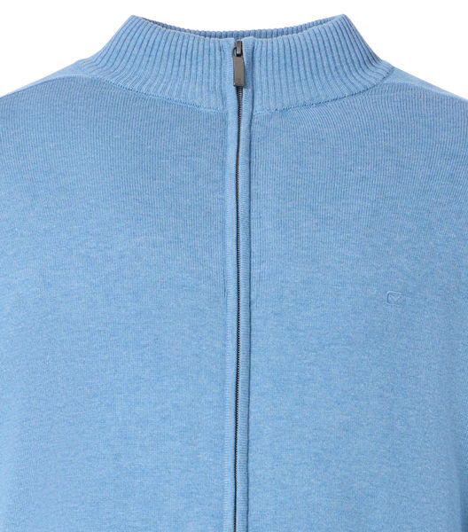 Casamoda Strickjacke mit Reißverschluss - blau (162)