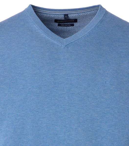 Casamoda V-neck jumper - blue (162)