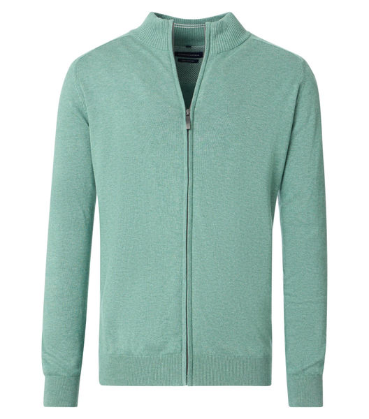 Casamoda Strickjacke mit Reißverschluss - blau/grün (369)