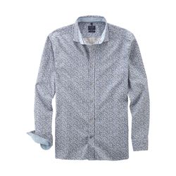 Olymp Regular Fit: Freizeithemd - beige/blau (21)