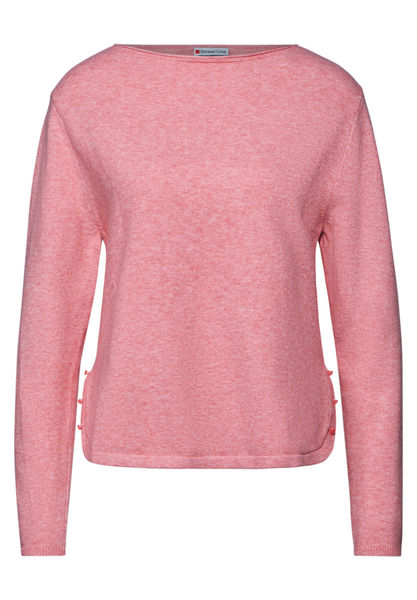 Street One Pullover mit Schlitz-Detail - pink (16165)