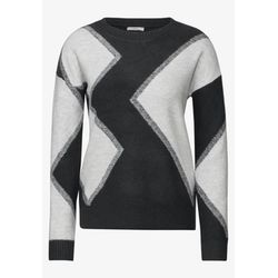 Cecil Patterned sweater - gray/white (25950)