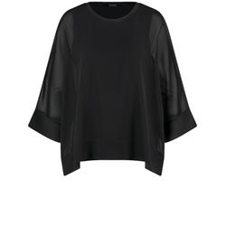 Taifun T-shirt with 1/2 sleeves - black (01100)