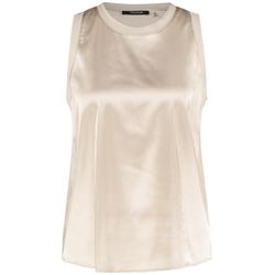 Taifun Elastic satin top - beige (09610)