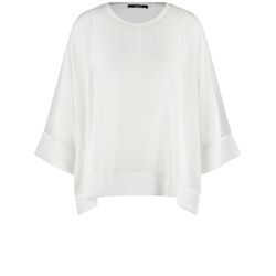 Taifun T-shirt with 1/2 sleeves - beige/white (09700)