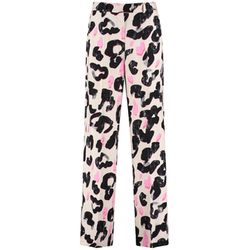 Taifun Pantalon avec imprimé allover - beige/blanc (09612)