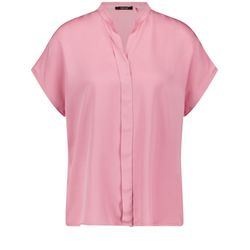 Taifun Short-sleeved flowing blouse - violet/pink (03610)
