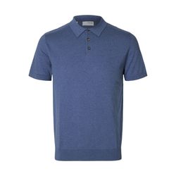 Selected Homme Knitted polo shirt - blue (300076001)