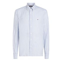 Tommy Hilfiger Regular Fit Leinenhemd mit Streifen - blau (0A4)
