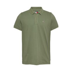 Tommy Jeans Slim Fit Poloshirt mit Flag-Patch - grün (MR6)