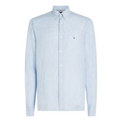 Tommy Hilfiger Regular Fit: Leinenhemd - blau (C1O)